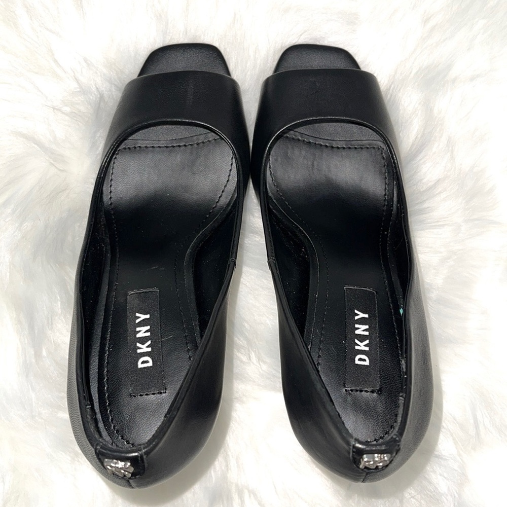 DKNY Claudia Peep Toe High Heeled Shoes Size 6 - Picture 3 of 8